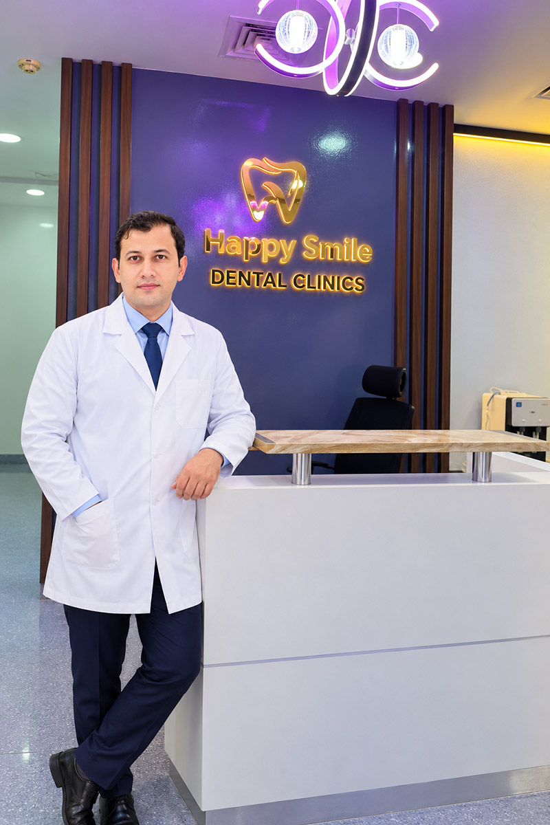 Dr. Imran, Director of Happy Smile Dental Clinic, New Muwailah, Sharjah