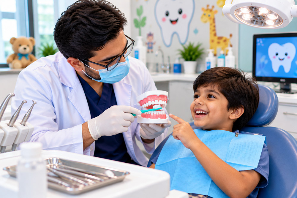 Pediatric Dentistry at Happy Smile Dental Clinic, New Muwailah, Sharjah
