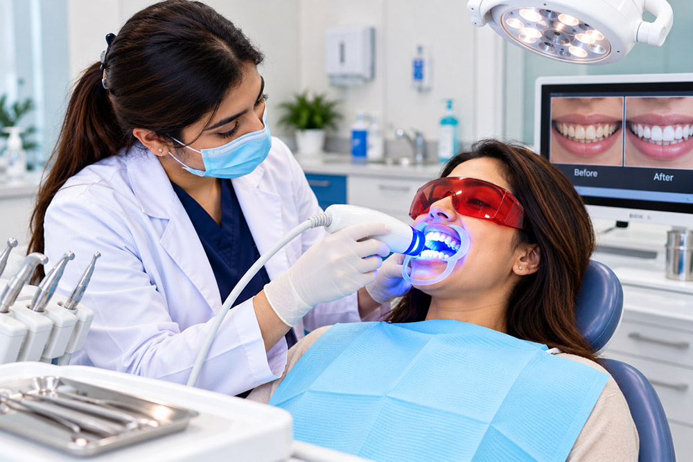 Teeth Whitening at Happy Smile Dental Clinic, New Muwailah, Sharjah